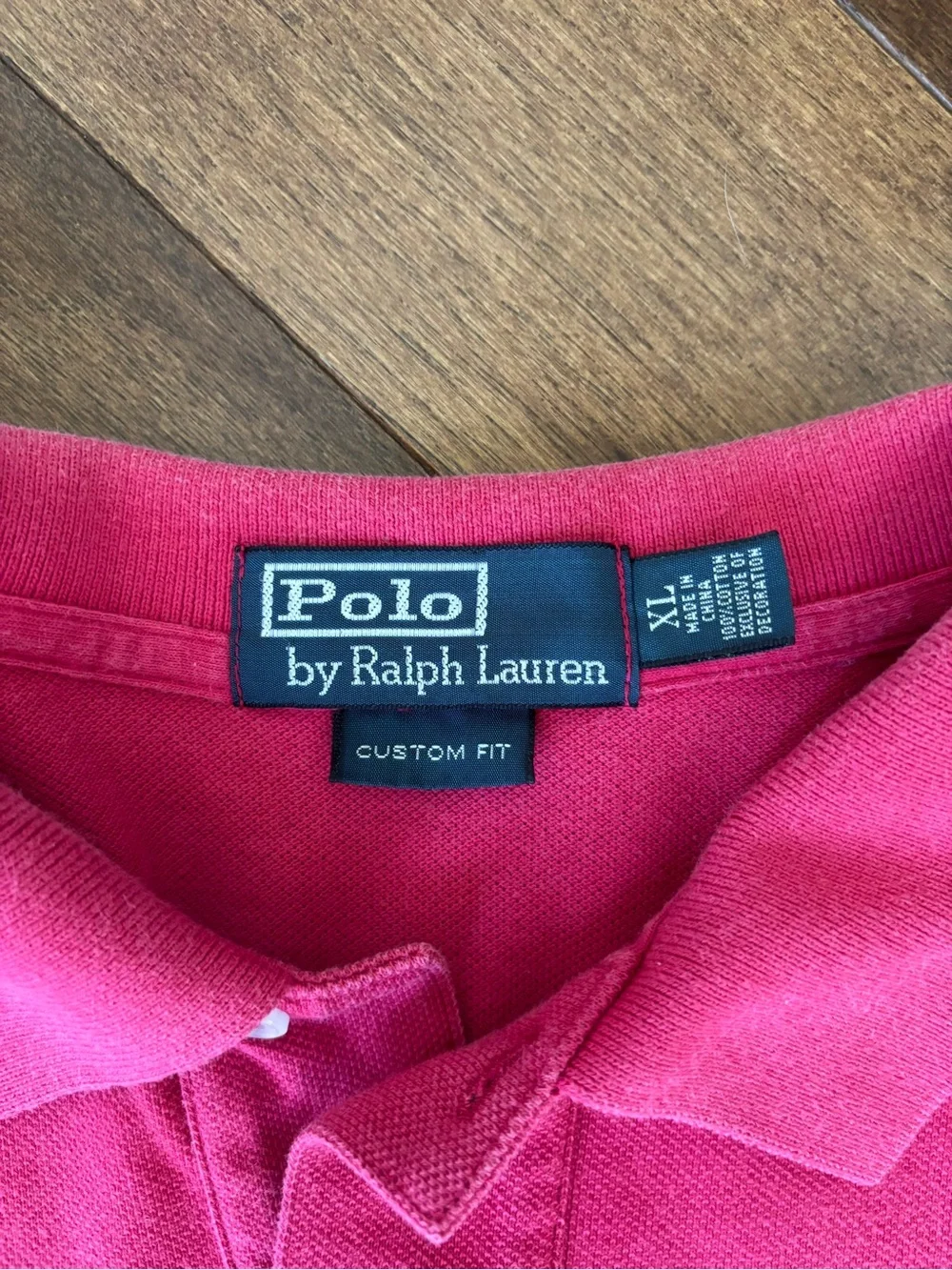 Ralph Lauren Men’s Bright Pink Polo with Yellow Pony